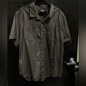 Men's Charcoal brownish Button-Up Shirt